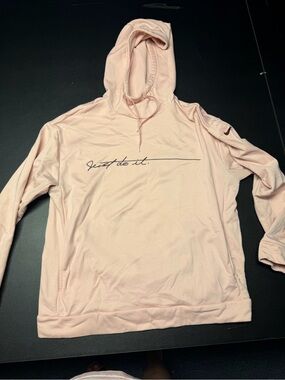 Nike Light Pink 'Just do it.' Pullover Hoodie